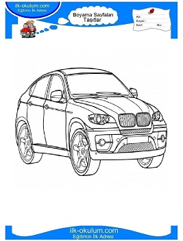 Çocuklar İçin Bmw Boyama Sayfaları 